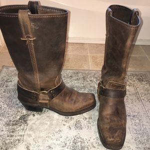 Frye harness ring boots
